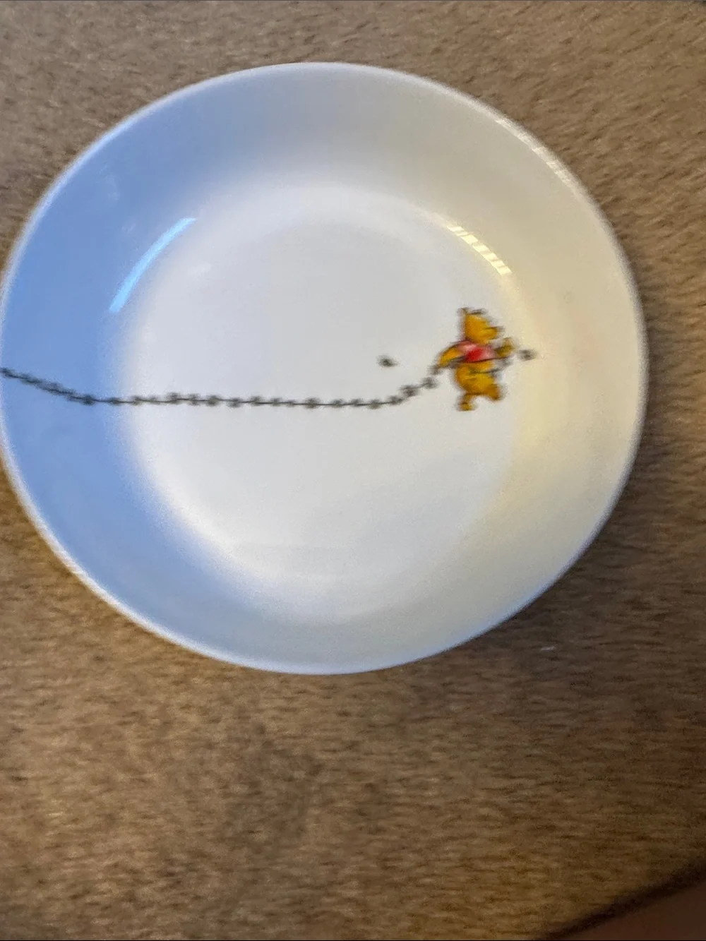 Disney White Winnie the Pooh & Piglet Ceramic Bowl